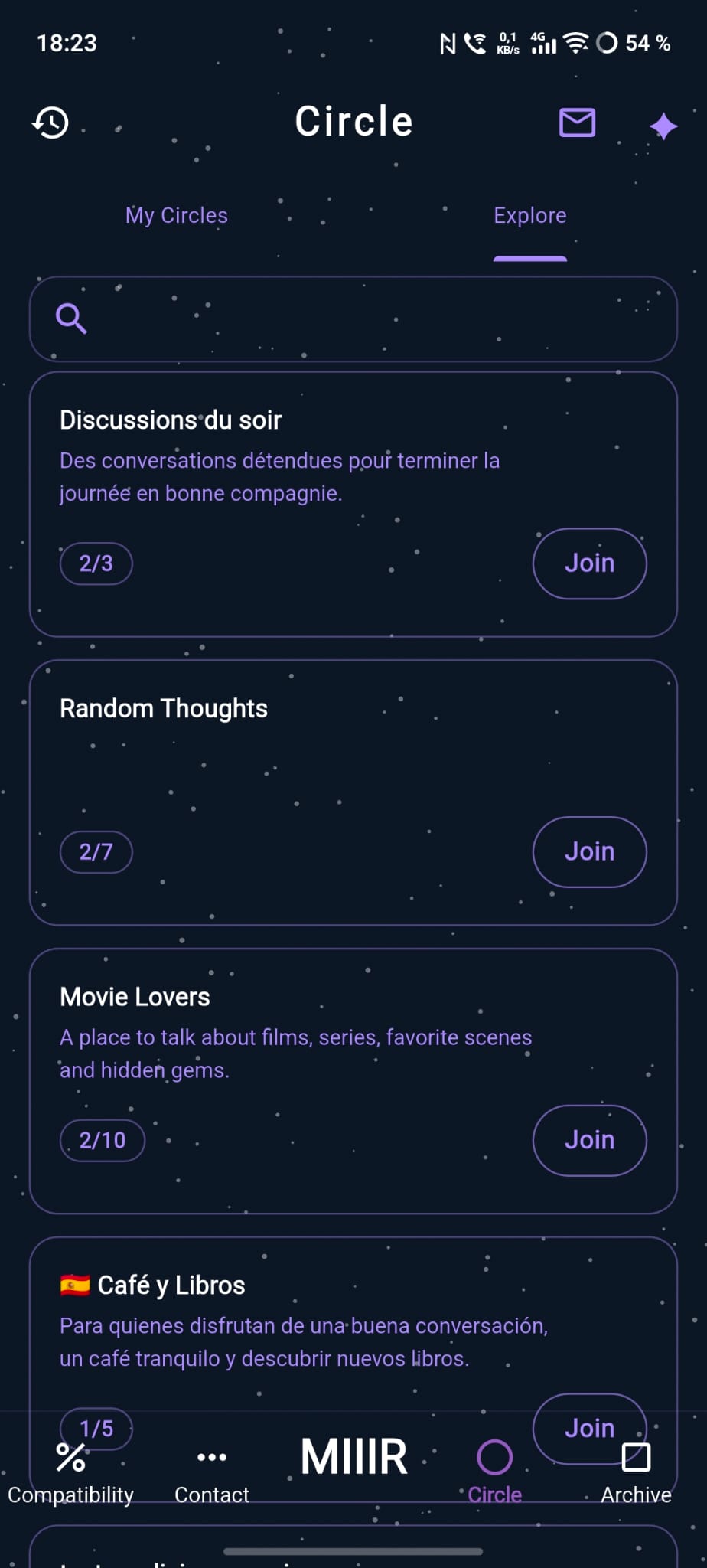 Circle Detail Chat