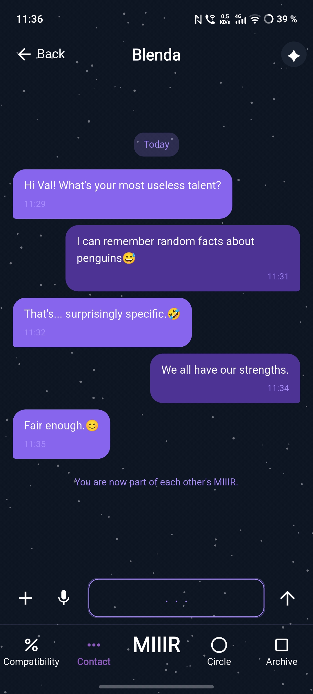 Active Chat Conversation