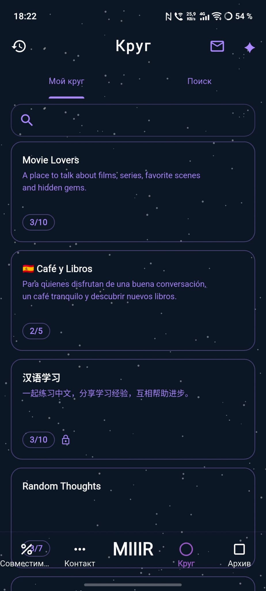 Circles List