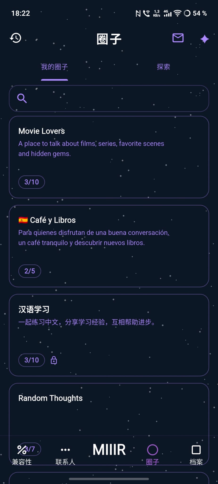 Circles List